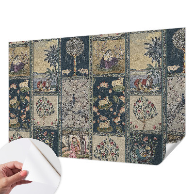 Papel de parede 3D com cena romântica