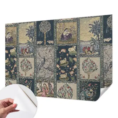 Papel de parede 3D com cena romântica