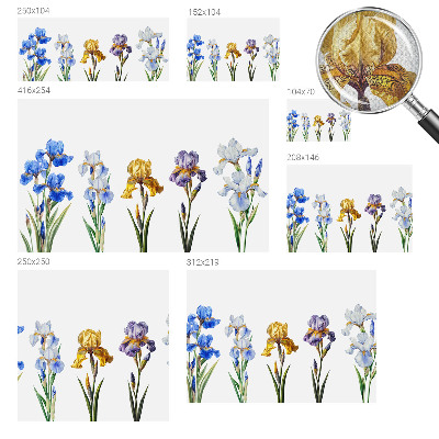Papel de parede para criança Flores de íris