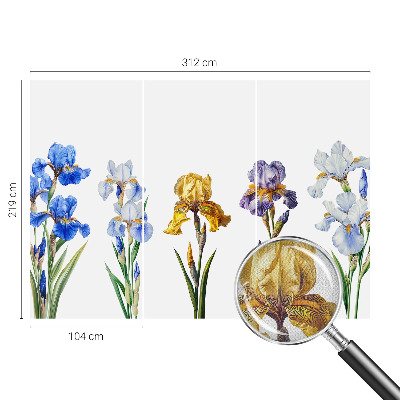 Papel de parede para criança Flores de íris
