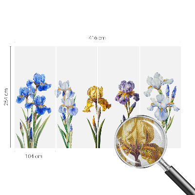 Papel de parede para criança Flores de íris