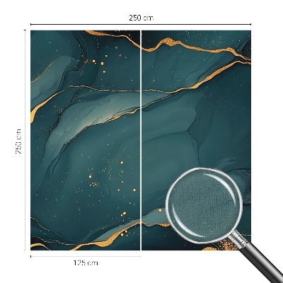 Papel de parede autocolante para sala com padrão abstrato em tons de azul escuro
