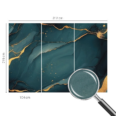 Papel de parede autocolante para sala Abstração em azul escuro