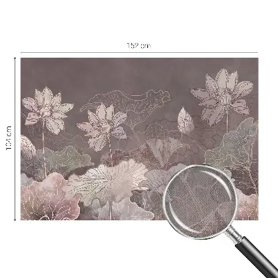 Papel de parede autocolante para quarto com estampa Botânica Pacífica para decoração de ambientes