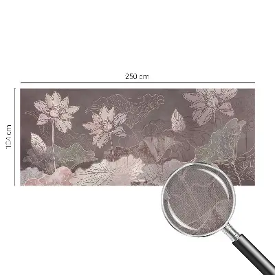 Papel de parede autocolante para quarto com estampa Botânica Pacífica para decoração de ambientes