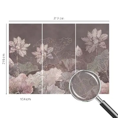 Papel de parede autocolante para quarto com estampa Botânica Pacífica para decoração de ambientes
