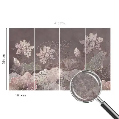 Papel de parede autocolante para quarto com estampa Botânica Pacífica para decoração de ambientes