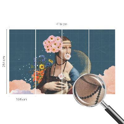 Autocolante de parede fotográfico Elegância floral