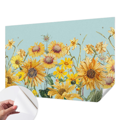 Papel de parede 3D com estampa Jardim de verão