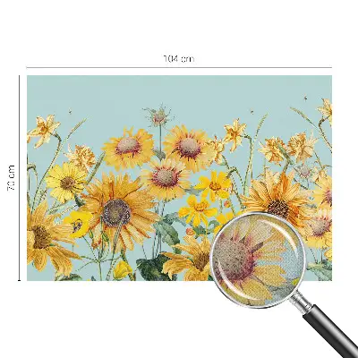 Papel de parede 3D com estampa Jardim de verão