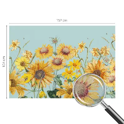 Papel de parede 3D com estampa Jardim de verão