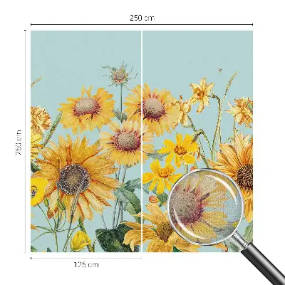 Papel de parede 3D com estampa Jardim de verão