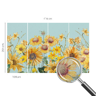 Papel de parede 3D Jardim de verão