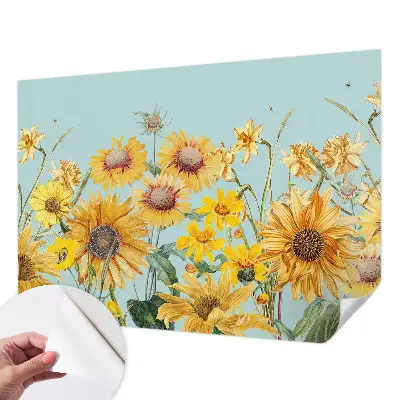 Papel de parede 3D com estampa Jardim de verão