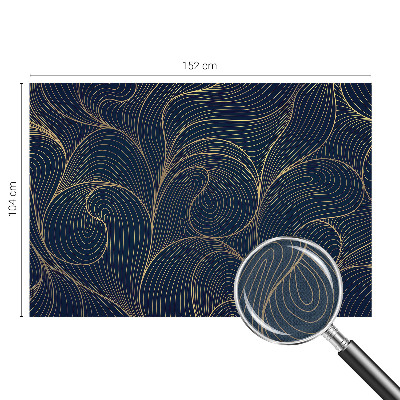 Papel de parede autocolante para quarto motivo ondulado