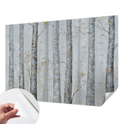 Papel de parede autocolante para quarto Bétulas