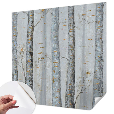 Papel de parede autocolante para quarto Bétulas