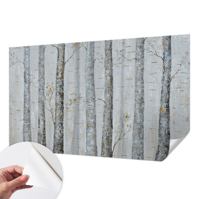 Papel de parede autocolante para quarto Bétulas