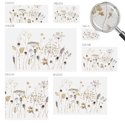 Papel de parede autocolante Flores silvestres