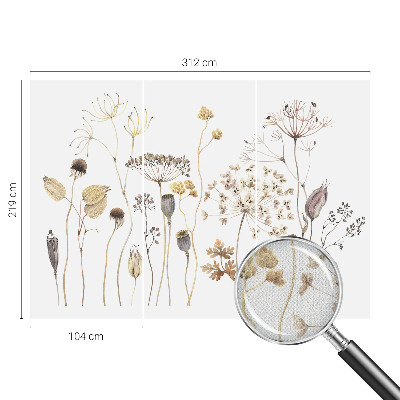 Papel de parede autocolante Flores silvestres