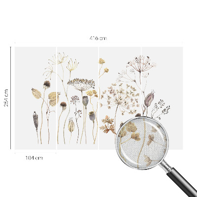 Papel de parede autocolante Flores silvestres