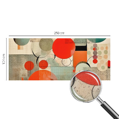 Autocolante de parede fotográfico com padrão de abstração colorida