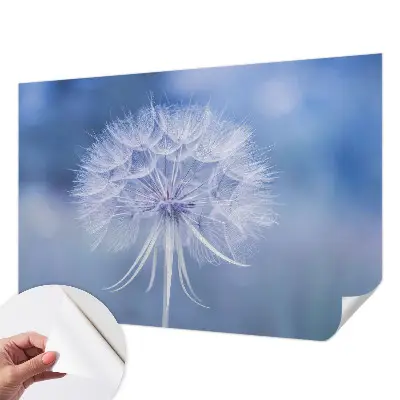 Papel de parede 3D com padrão azul delicado