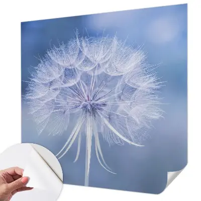 Papel de parede 3D com padrão azul delicado