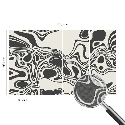 Papel de parede para criança com padrão de linhas dinâmicas