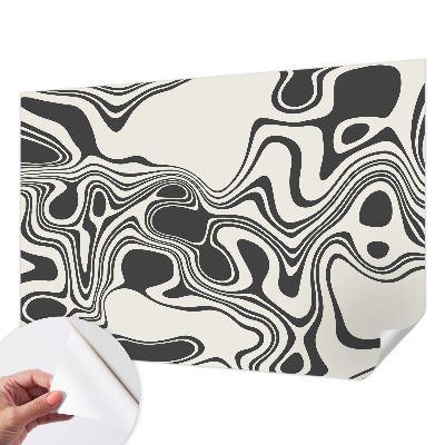 Papel de parede para criança com padrão de linhas dinâmicas