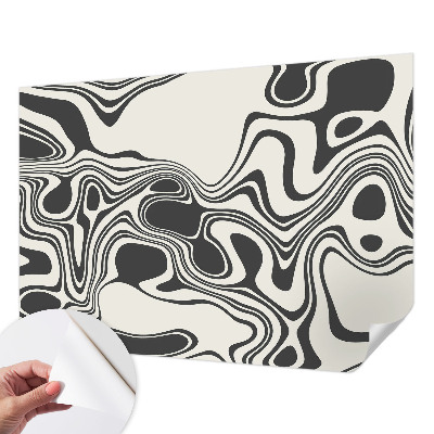 Papel de parede para criança com padrão de linhas dinâmicas