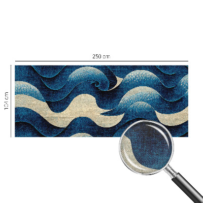 Papel de parede infantil Ondas azuis