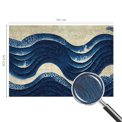 Papel de parede autocolante para sala Formas oceânicas