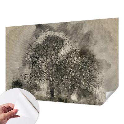 Papel de parede autocolante para quarto Árvores misteriosas