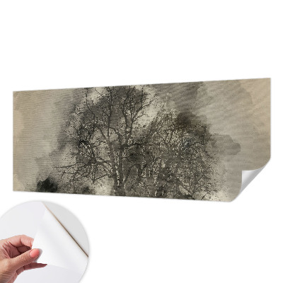 Papel de parede autocolante para quarto Árvores misteriosas