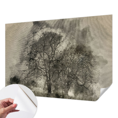 Papel de parede autocolante para quarto Árvores misteriosas