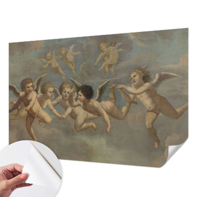 Autocolante de parede fotográfico com figuras angelicais