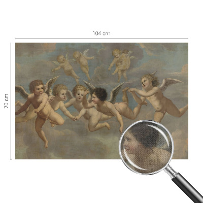 Autocolante de parede fotográfico com figuras angelicais