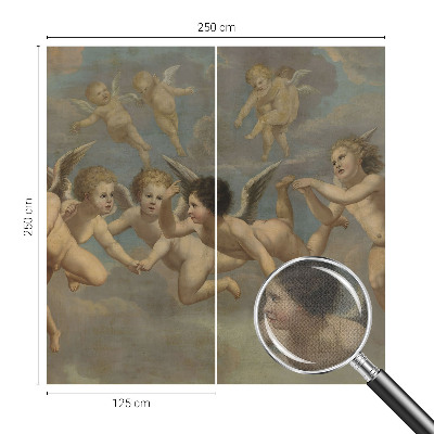 Autocolante de parede fotográfico figuras angelicais