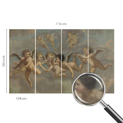 Autocolante de parede fotográfico com figuras angelicais