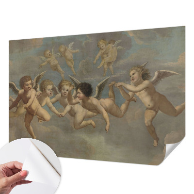 Autocolante de parede fotográfico figuras angelicais