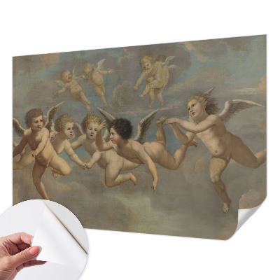 Autocolante de parede fotográfico com figuras angelicais