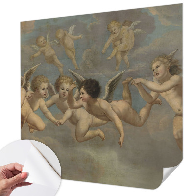 Autocolante de parede fotográfico com figuras angelicais