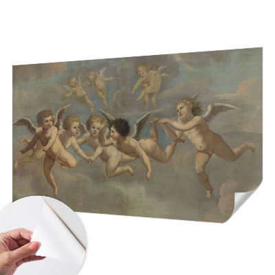 Autocolante de parede fotográfico com figuras angelicais
