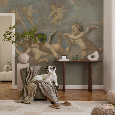 Autocolante de parede fotográfico figuras angelicais