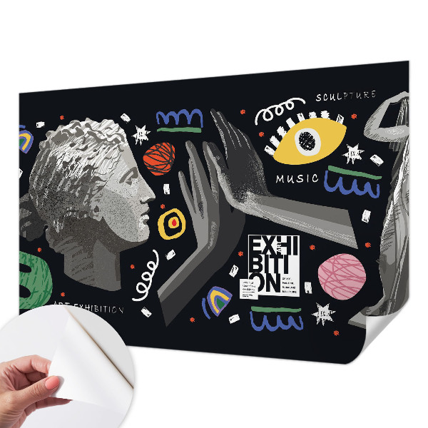 Papel de parede autocolante Uma exposição colorida