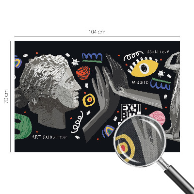 Papel de parede autocolante Uma exposição colorida