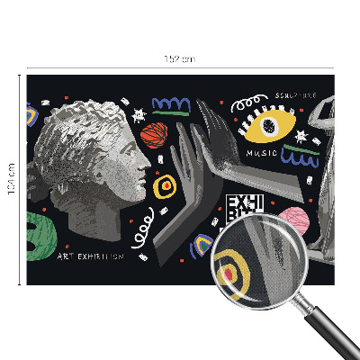 Papel de parede autocolante Uma exposição colorida