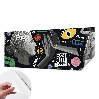 Papel de parede autocolante Uma exposição colorida