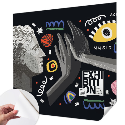Papel de parede autocolante Uma exposição colorida